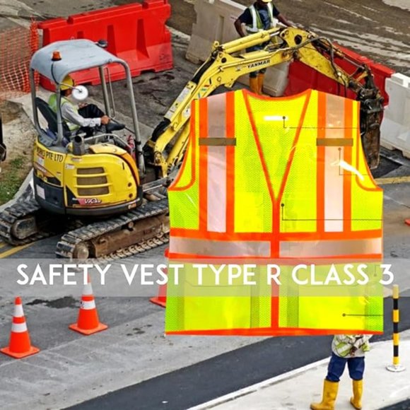 COMFITWEAR High Visibility Safety Vests for Construction,Work (1,2X-LARGE) - Picture 3 of 4